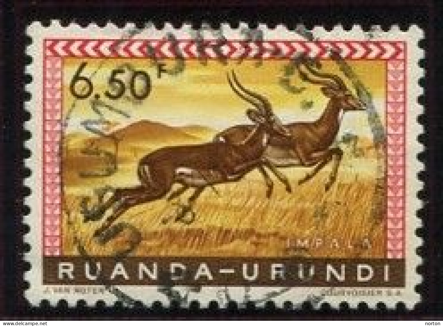 Ruanda-Urundi Usumbura Oblit. Keach 10(-G.) Sur C.O.B. 359 Le 08/01/1960 - Gebraucht