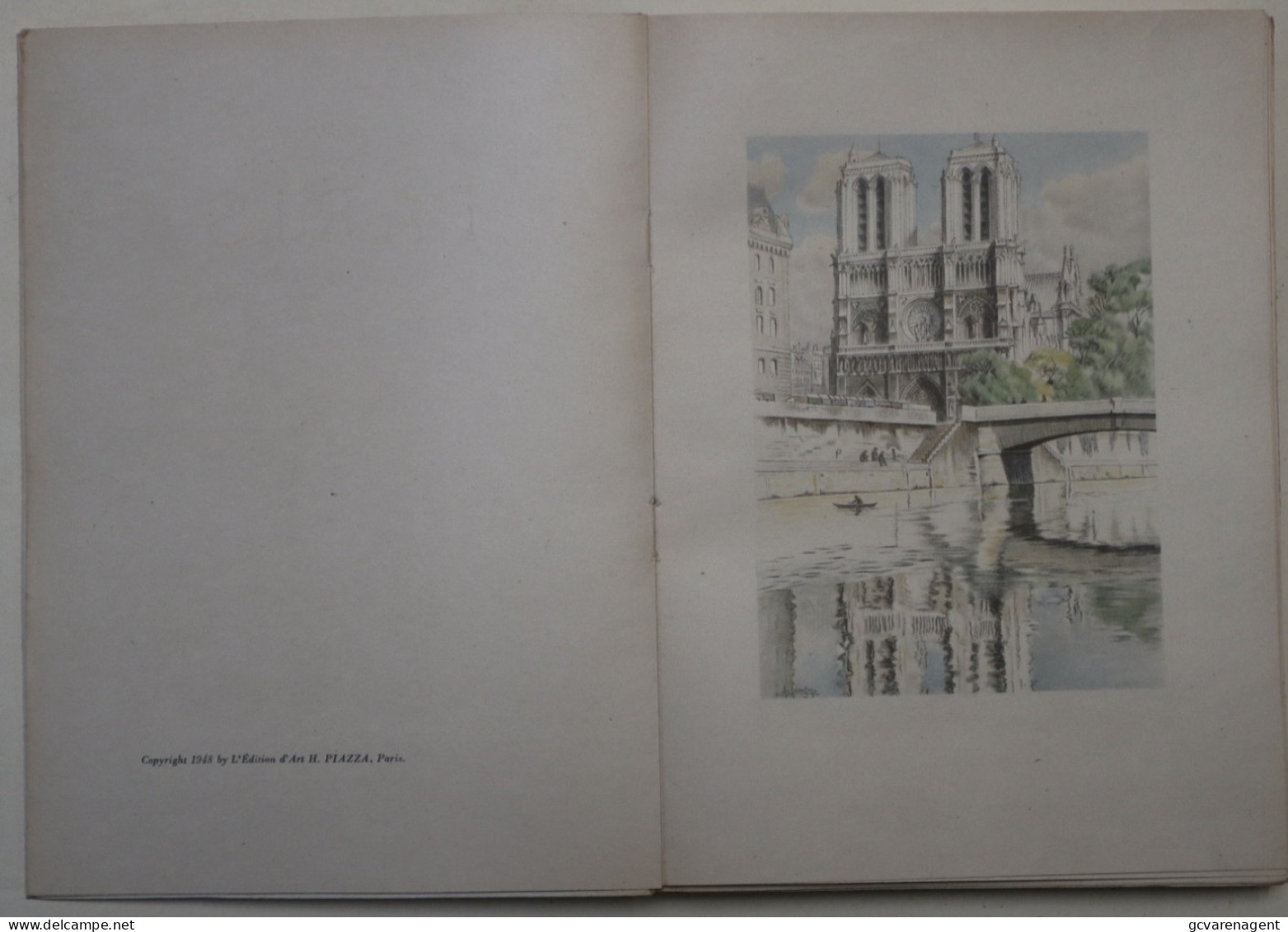 PARIS ASPECTS ET REFLETS PAR LEON GOSSET  - ILLUSTRATIONS EN COULEURS DE CH.SAMSON  VOIR SCANS - Ile-de-France