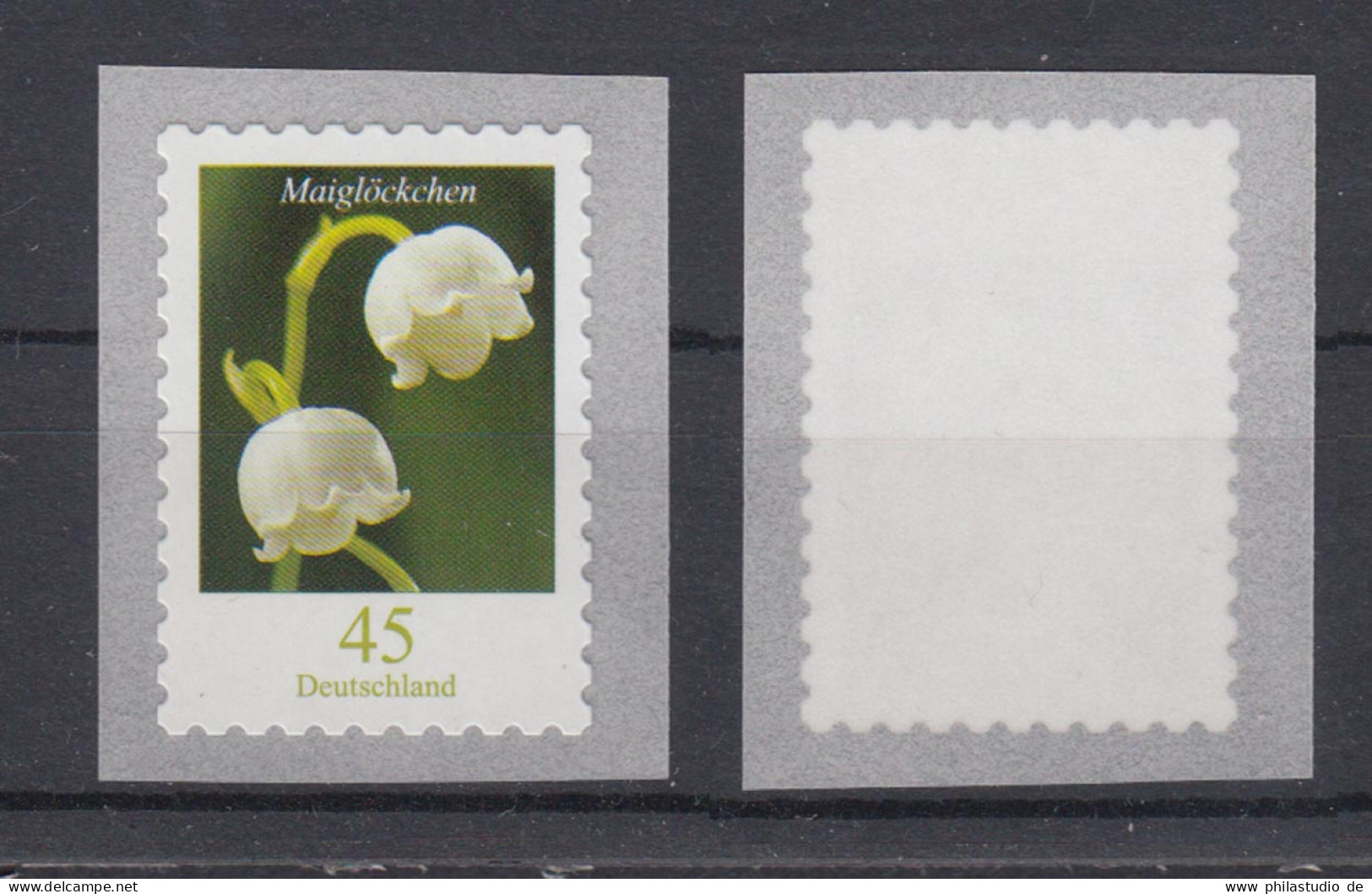 Bund 2851 II SB EZM Blumen Maiglöckchen OHNE DUFTSTOFF 45 Cent Postfrisch - Other & Unclassified