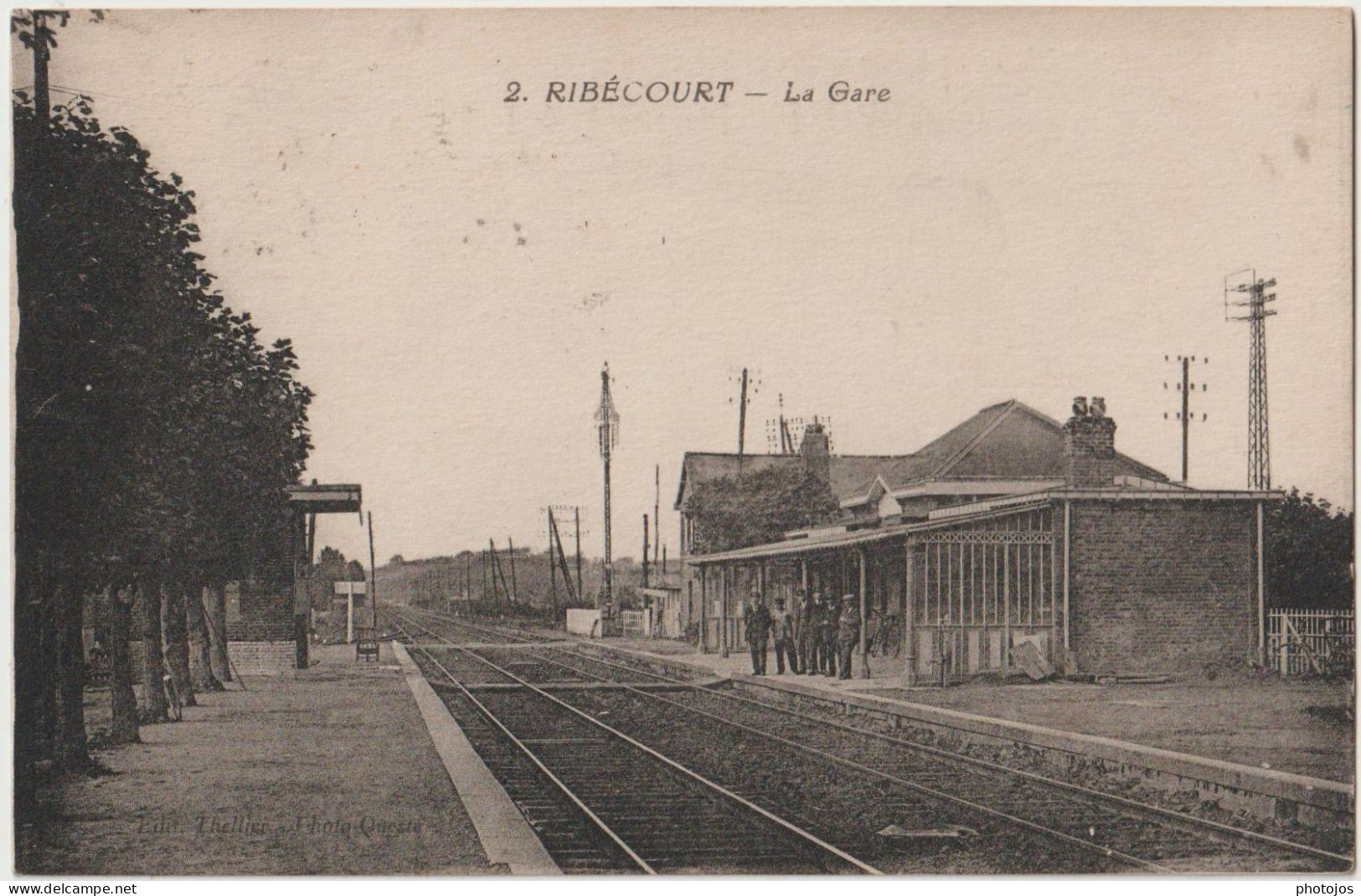 CPA Ribecourt  (60) La Gare , Mais Sans Train !!    Ed Petit Journal N° 2 - Ribecourt Dreslincourt