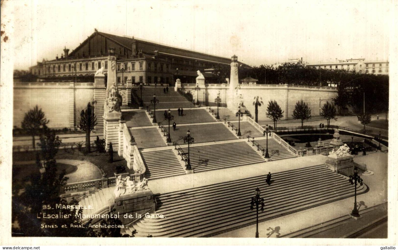 MARSEILLE L'ESCALIER MONUMENTAL DE LA GARE - Stazione, Belle De Mai, Plombières