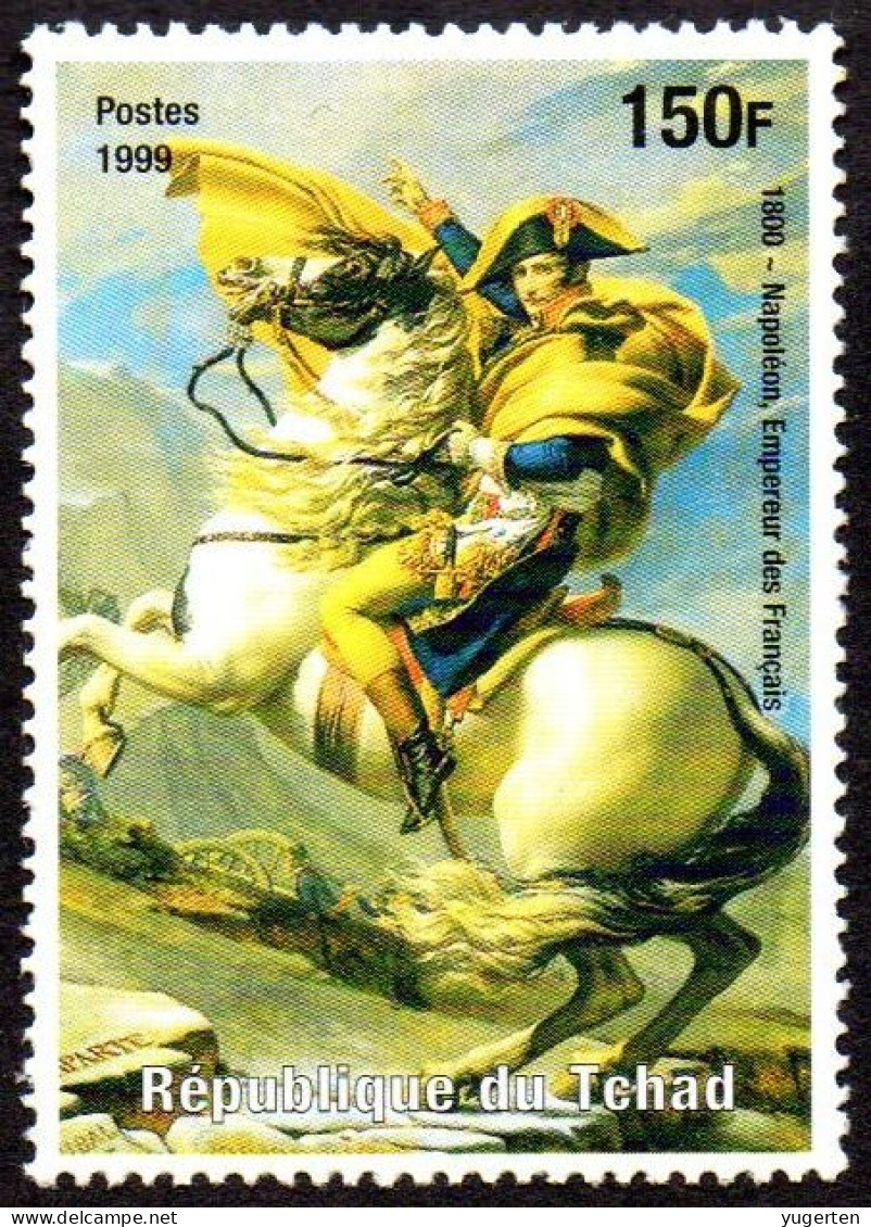TCHAD CHAD 1999 - 1v MNH - Napoleon - French Empire - France - Horse - Horses - Pferd - Pferde - Caballos - Paarden - Napoleon