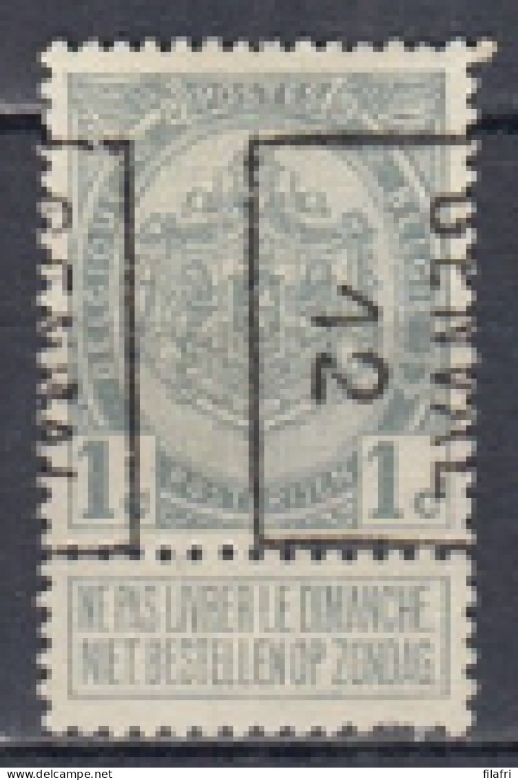 1834 Voorafstempeling Op Nr 81 - GENVAL 12 - Positie B - Roller Precancels 1910-19