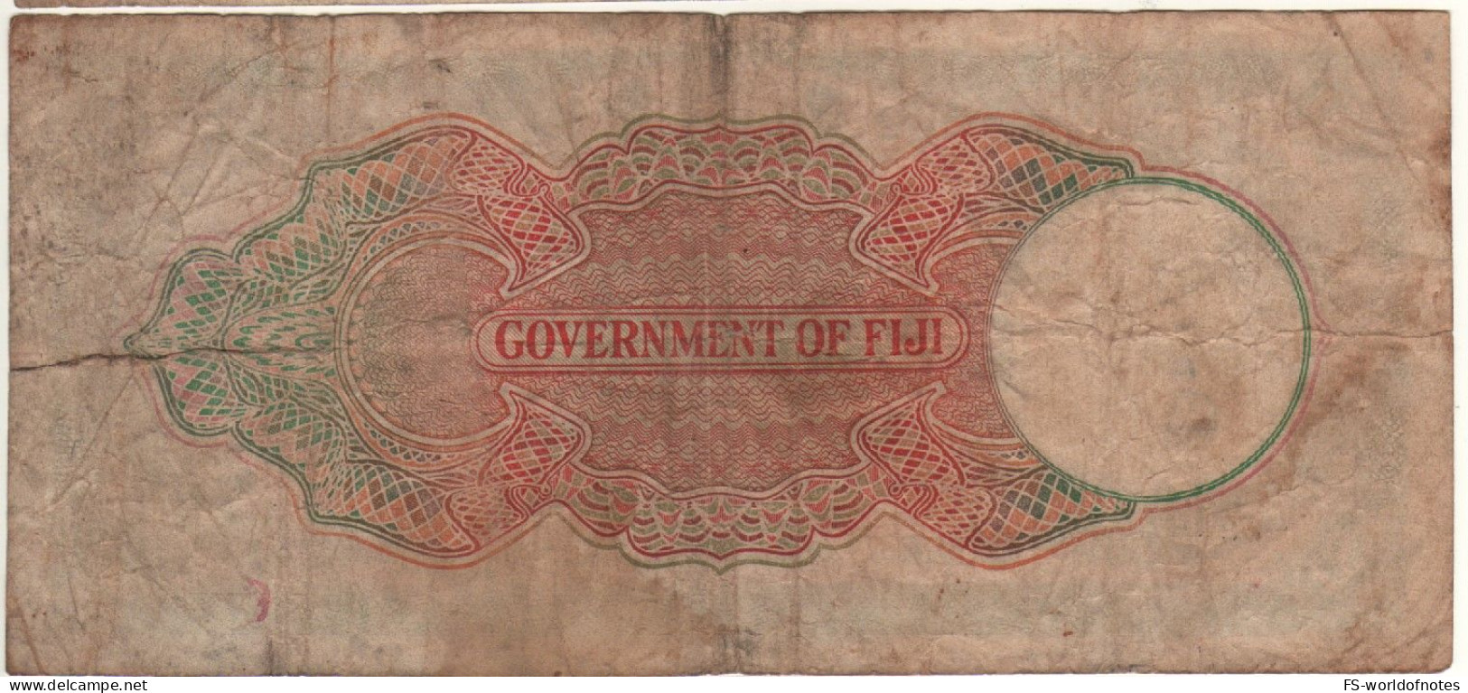 FIJI   1  Pound  P39c   (dated 1st January 1940 )   King George VI On Front - - Fidschi