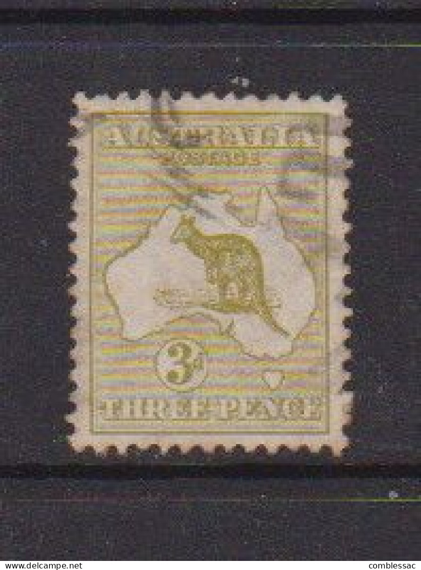 AUSTRALIA    1913   3d Olive    Die I   Wmk W2     USED - Usados