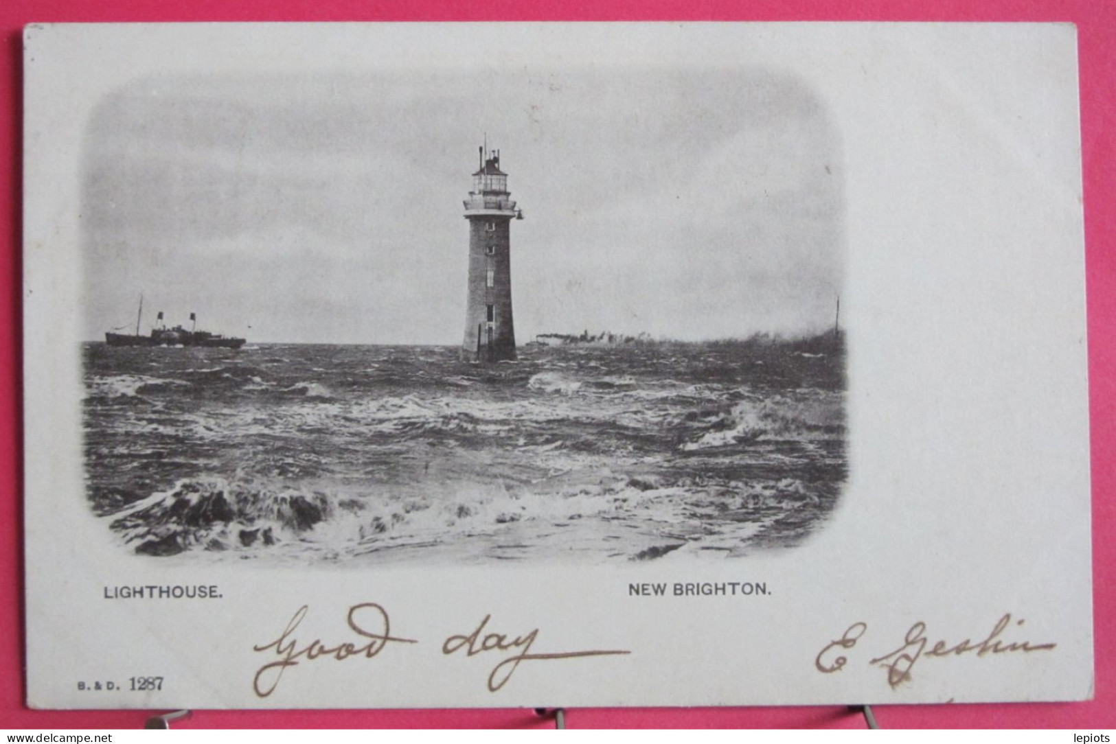 Visuel Très Peu Courant - Angleterre - New Brighton - Lighthouse - CPA Précurseur 1902 - Otros & Sin Clasificación