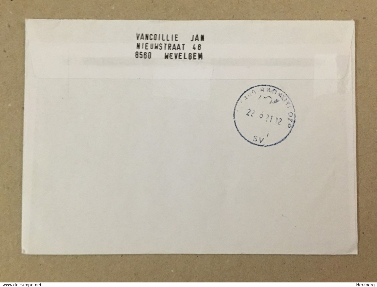 Belgie Belgique Used Letter Stamp On Cover Priority Philippe Of Belgium King Stamp 2021 - Other & Unclassified