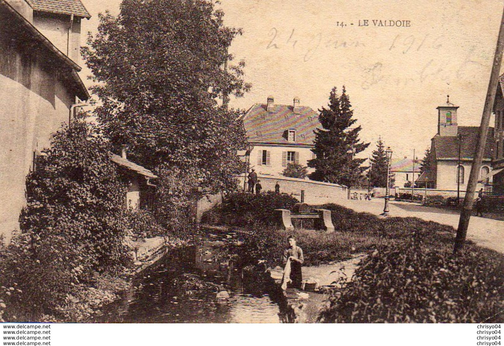 76Hy   90 Valdoie Lavandiere (vue Pas Courante) - Valdoie