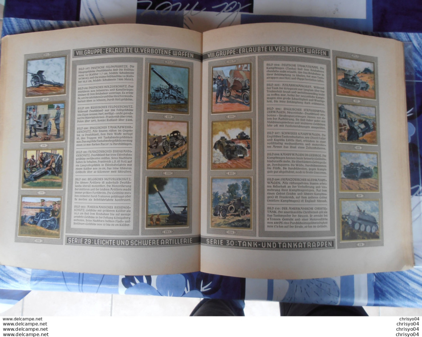 73Ccr Grand rare album complet de 280 vignettes cigarettes armée allemande 1933 Die Reichswehr militaria