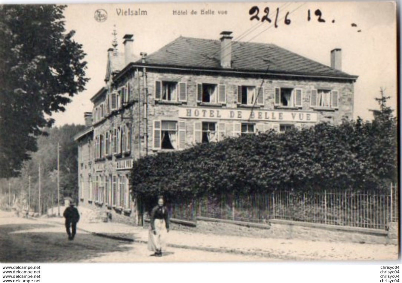 83Vn  Belgique Vielsam Hotel De Belle Vue - Vielsalm