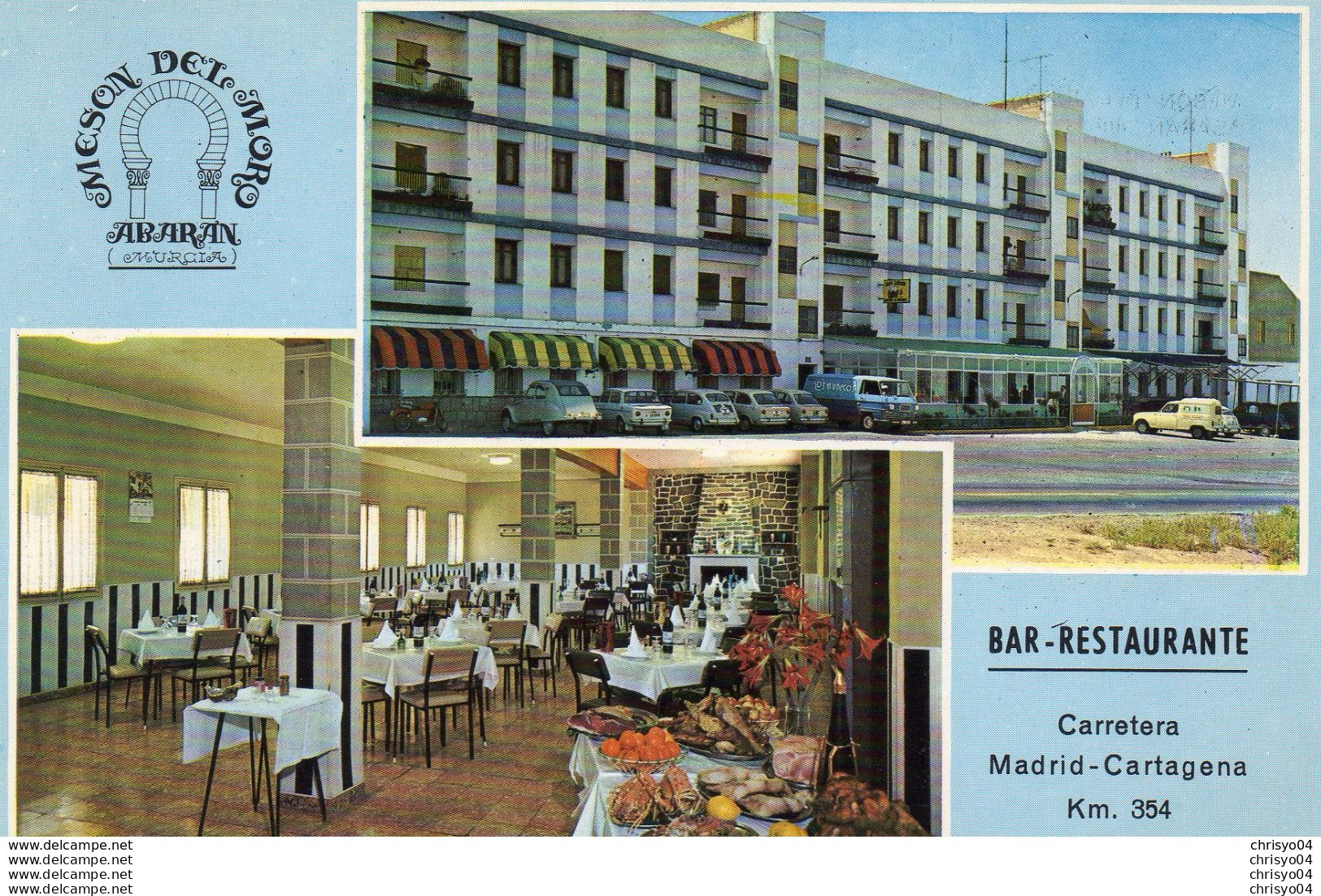 76Di   Espagne Abaran Hotel Restaurant Meson Del Moro - Murcia