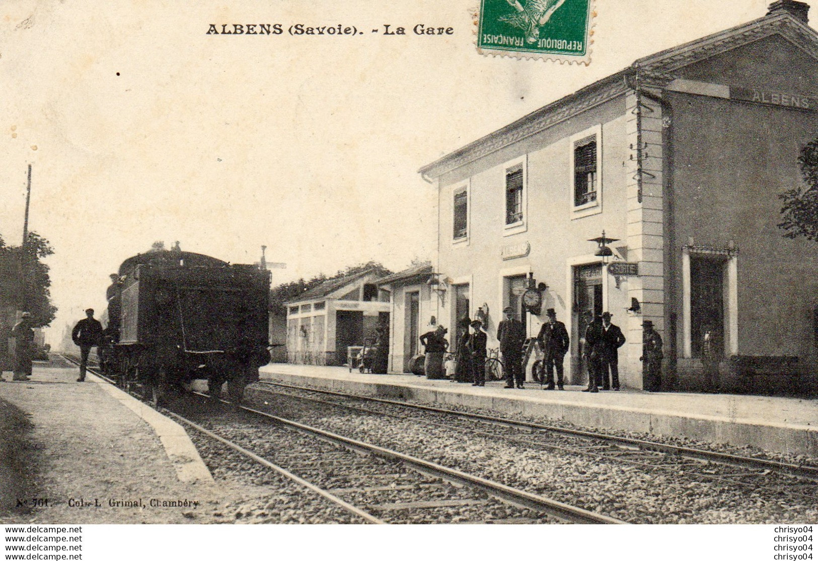 75Pq   73 Albens La Gare - Albens