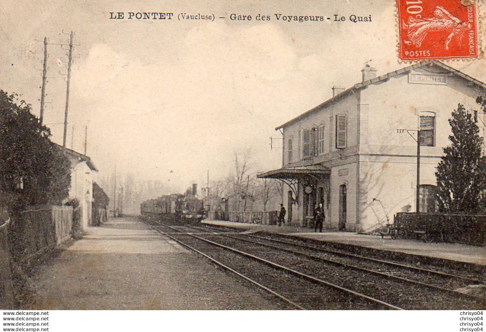 710Ax  84 Le Pontet Gare Des Voyageurs Le Quai - Le Pontet