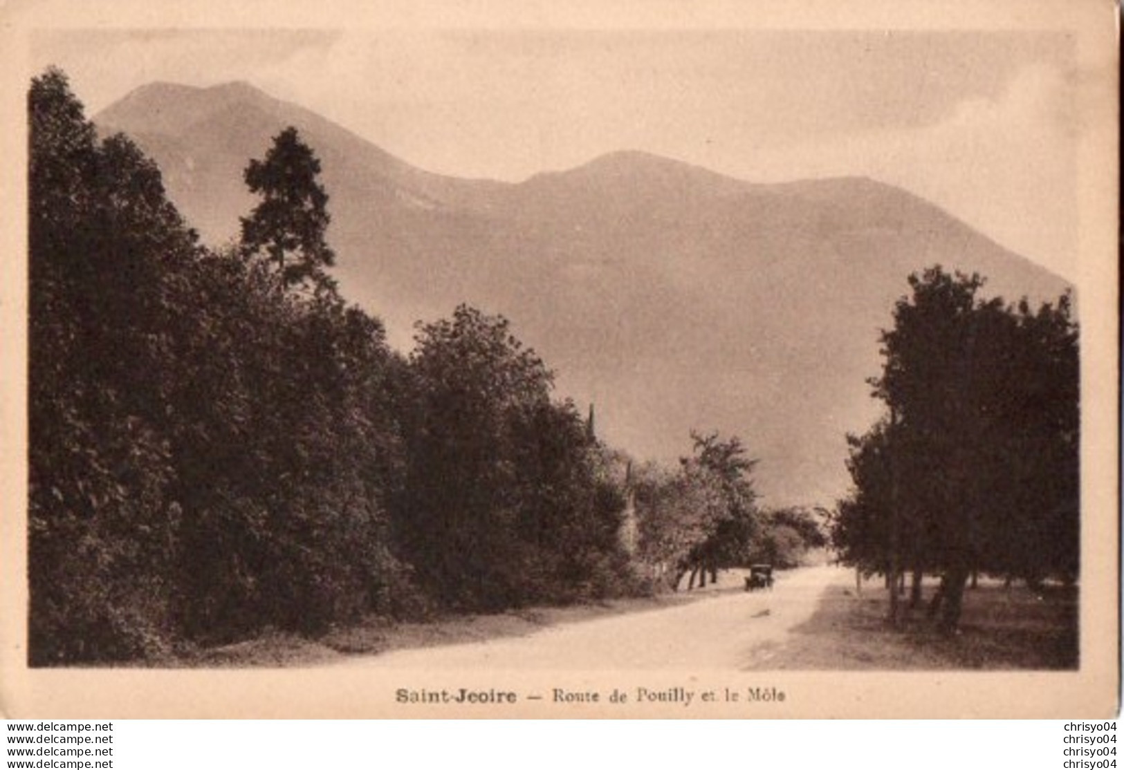 83Vn  74 Saint Jeoire Route De Pouilly Et Le Mole (vue Pas Courante) - Saint-Jeoire