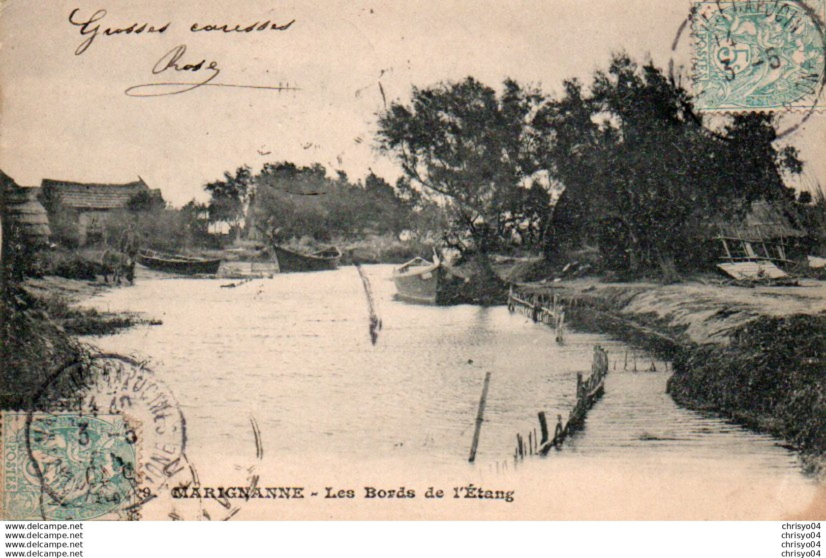 84Cci  Marignane Les Bords De L'Etang - Marignane