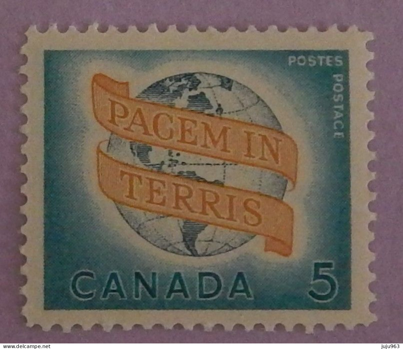 CANADA YT 341 NEUF**MNH" PAIX DANS LE MONDE" ANNÉE 1964 - Unused Stamps