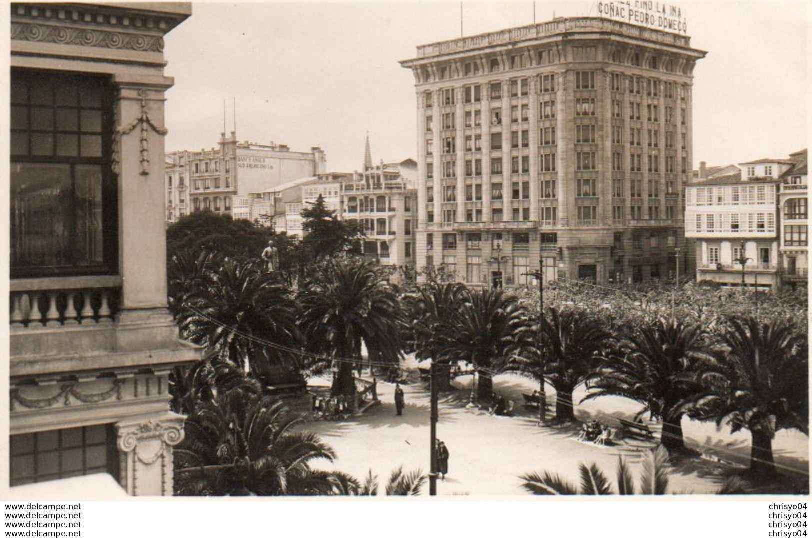 85Ct  Espagne La Coruña Carte Photo Blanco N°4 - La Coruña