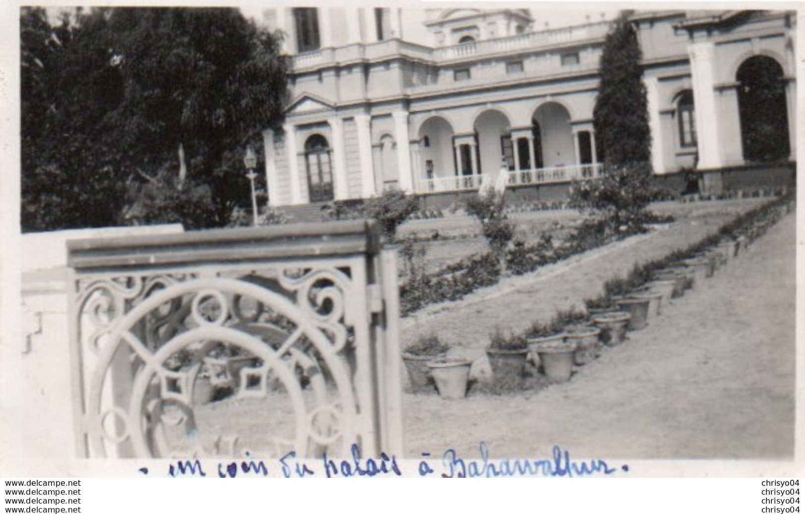 9-86Ve  Pakistan Bahawalpur Palace Photo De 1934 - Pakistan