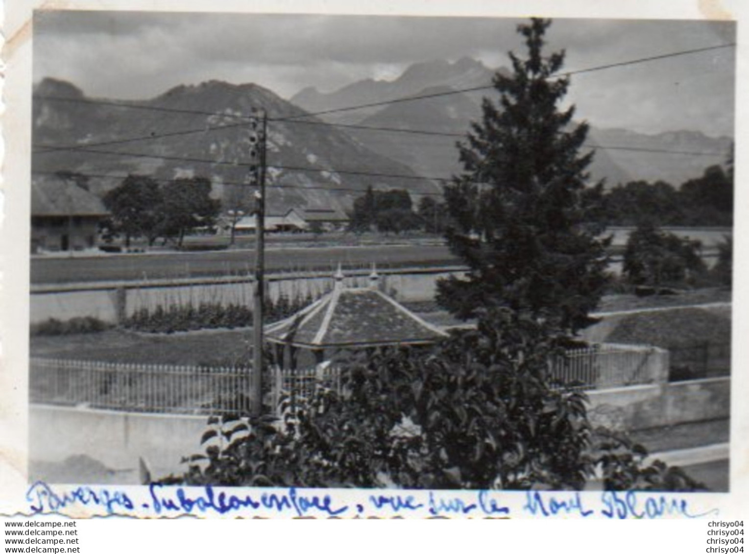 9-86Ve 78 Faverges Photo Vue Sur Le Mont Blanc - Faverges