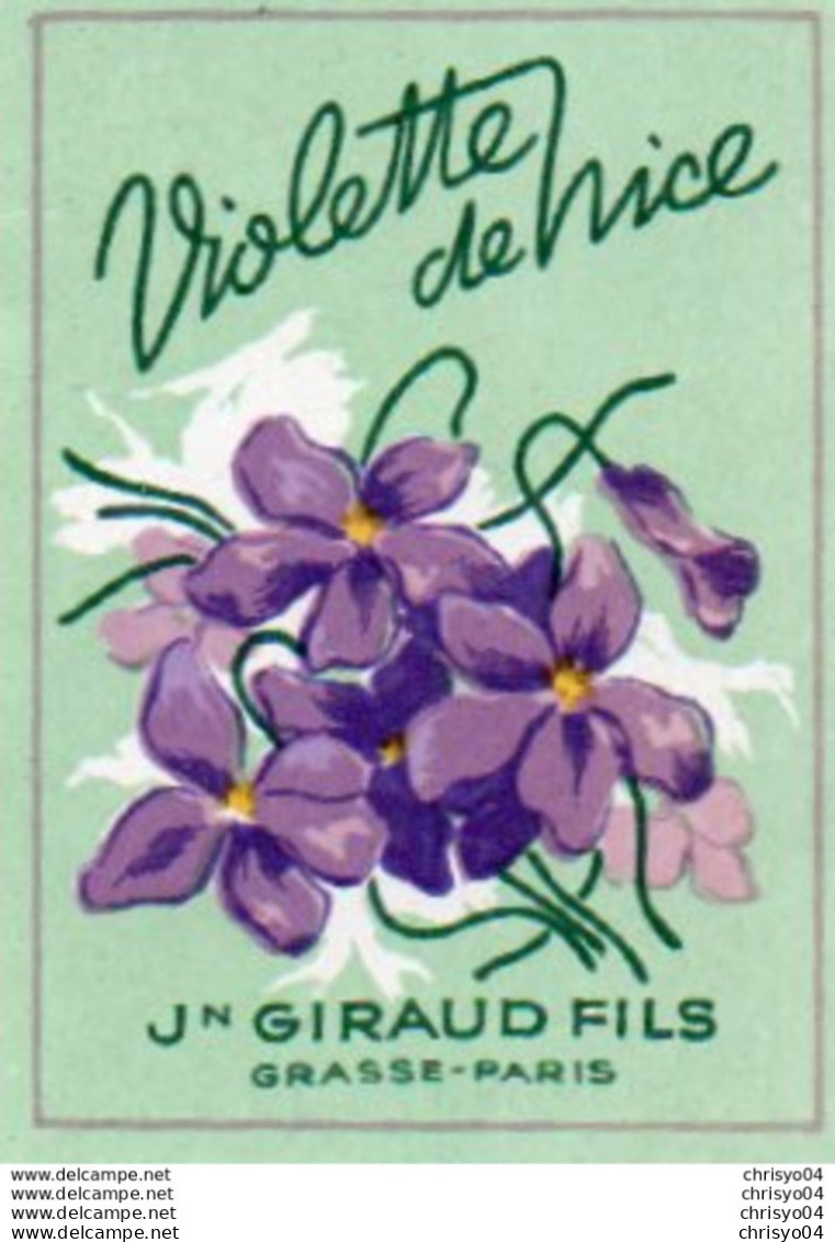 Etiquette Parfum Grasse Giraud Violette De Nice - Etiquetas