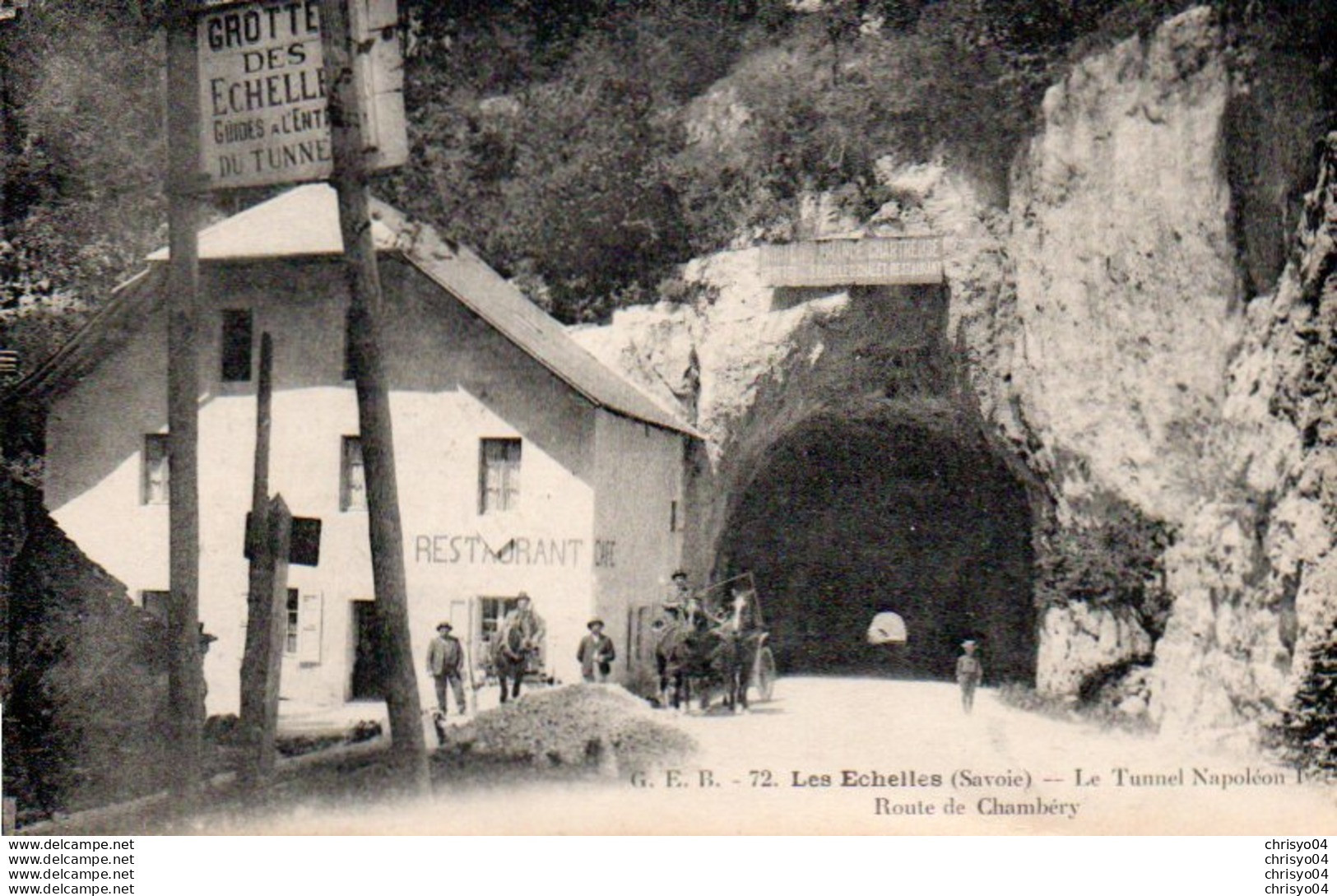 98Aa   73 Les Echelles Tunnel Napoléon 1er Restaurant - Les Echelles