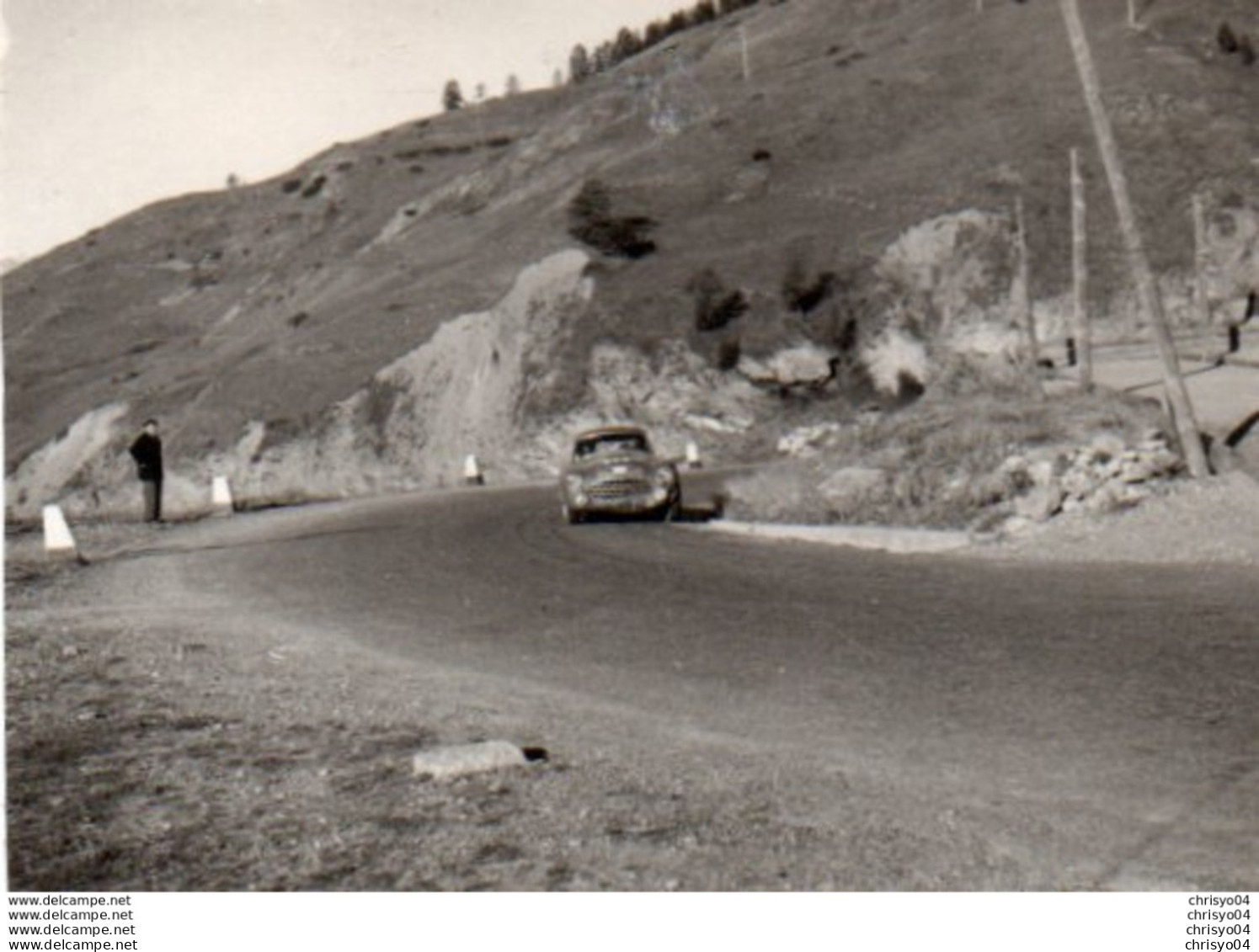 95Bv    Photo N°3 Italie Automobile Tacot Rallye Giro D'Italie En 1954 - Rallyes