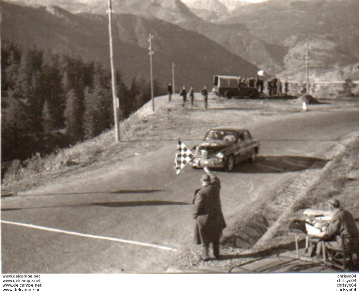 95Bv    Photo N°4 Italie Automobile Tacot Rallye Giro D'Italie En 1954 - Rally's