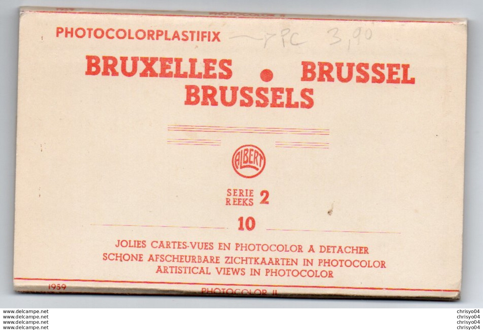 95Ch  Belgique Carnet Depliant De 10 Cpsm Format Cpa Photocolorplastifix (pas Courantes) - Sets And Collections