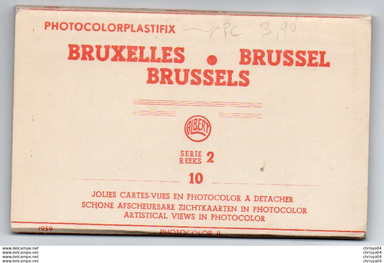 95Ch  Belgique Carnet Depliant De 10 Cpsm Format Cpa Photocolorplastifix (pas Courantes) - Lots, Séries, Collections