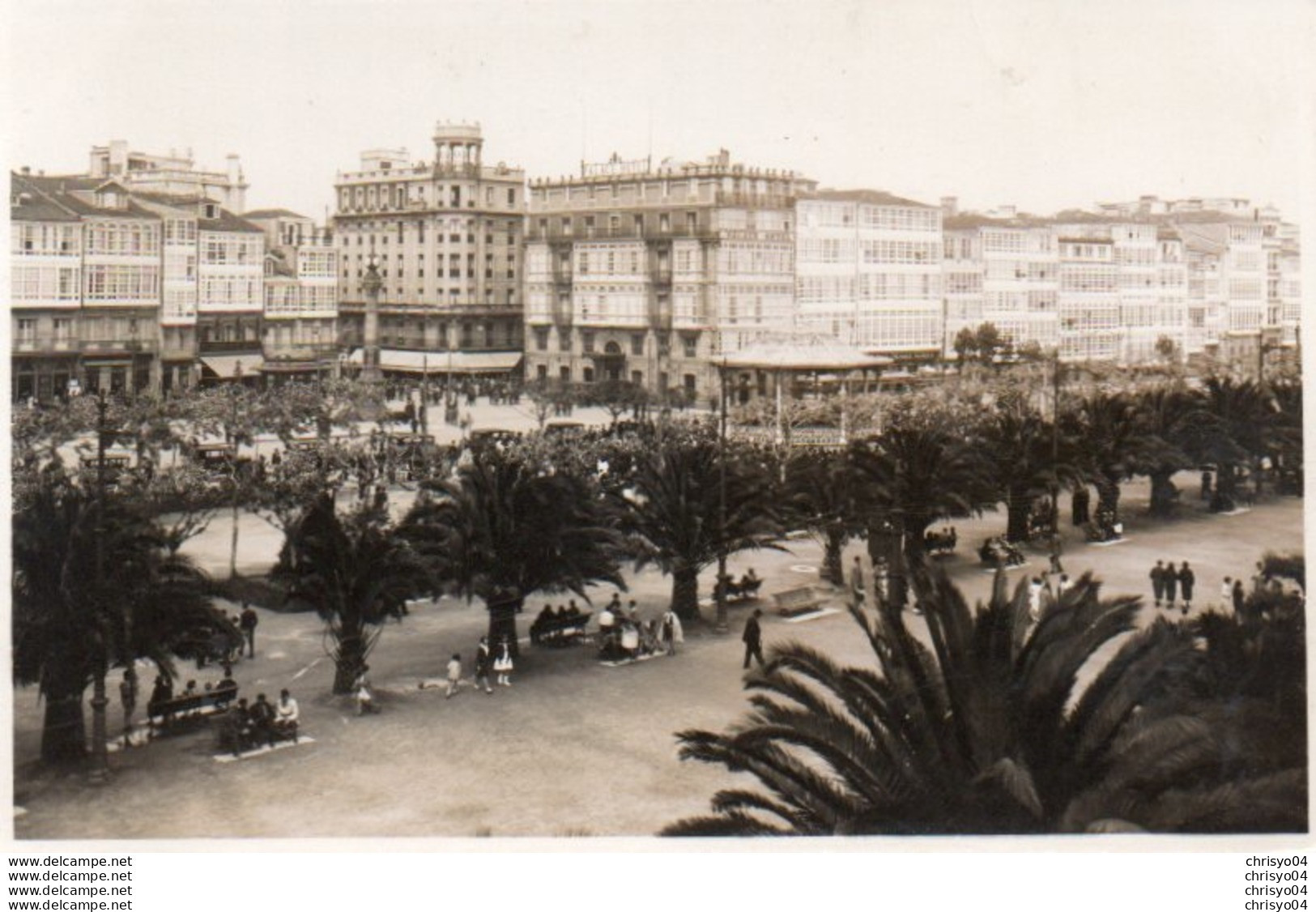 85Ct  Espagne Coruña Carte Photo Blanco - La Coruña