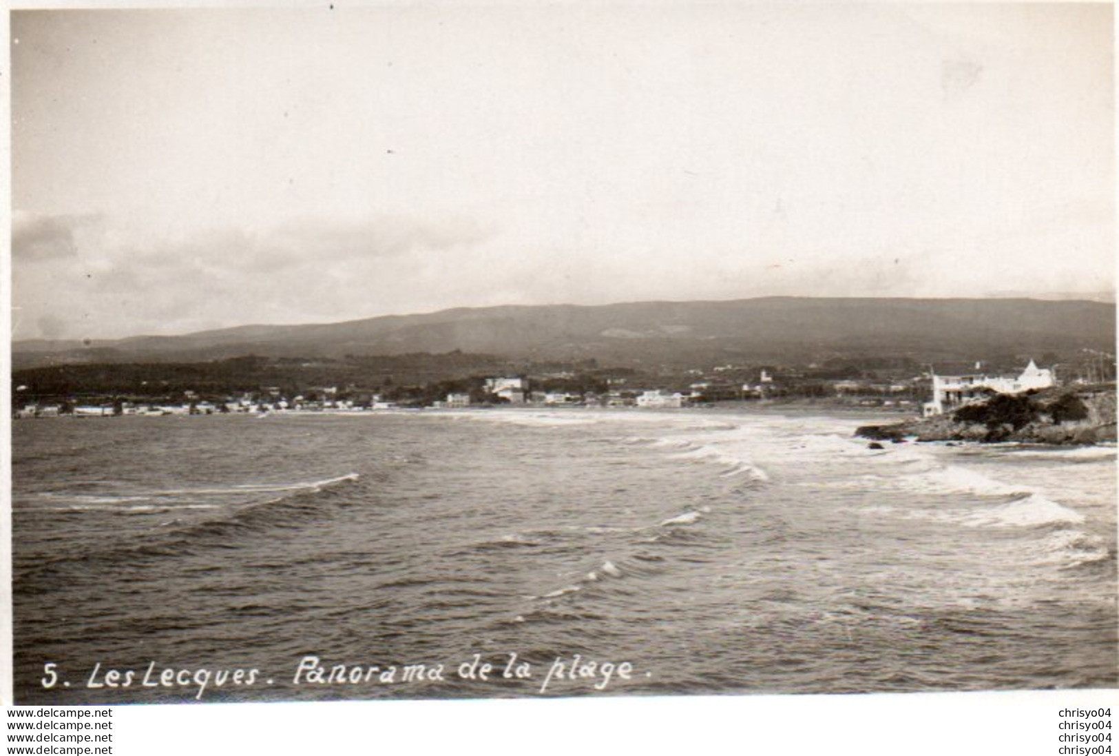 93Sv   83 Les Lecques Carte Photo Panorama De La Plage - Les Lecques