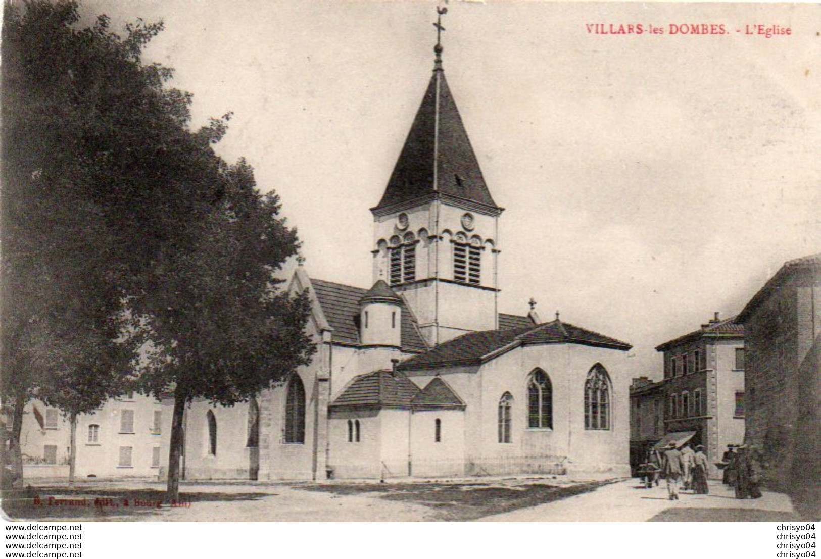 93Sv   01 Villars Les Dombes L'église - Villars-les-Dombes