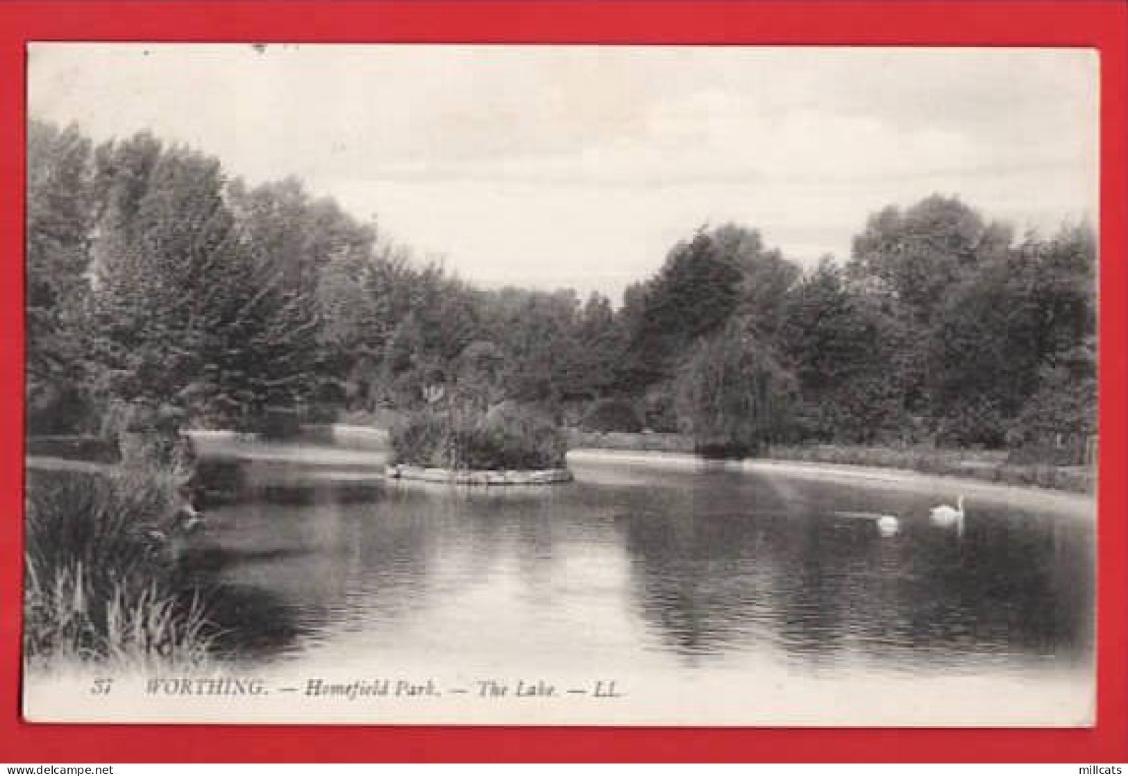 SUSSEX LL 37 WORTHING THE LAKE  HOMEFIELD PARK  Pu  1910 - Worthing