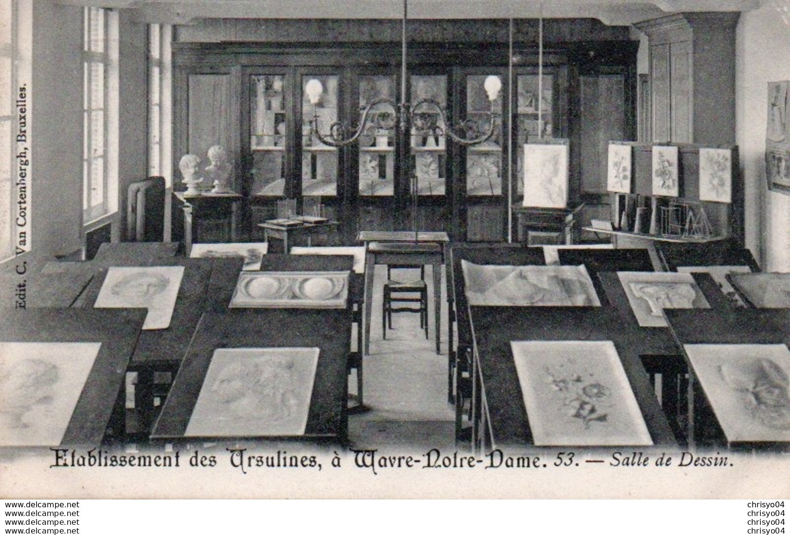 99Av   Belgique Wavre Etablissement Des Ursulines Salle De Dessin - Wavre