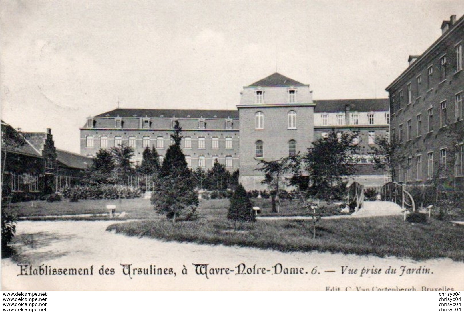 99Av   Belgique Wavre Etablissement Des Ursulines Vue Du Jardin - Waver