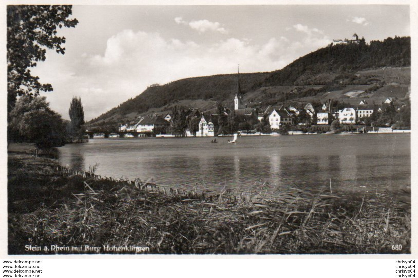 97Em   Suisse Stein A. Rhein Mit Burg Hohenklingen - Stein Am Rhein