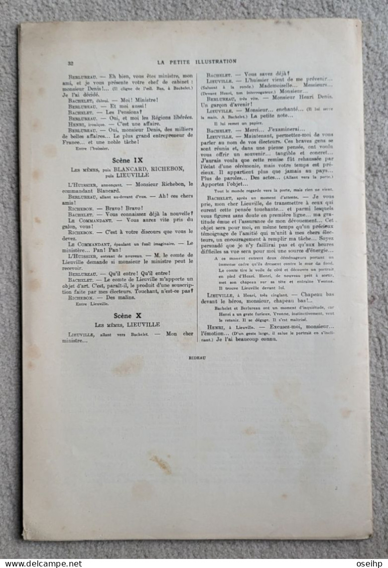 La Petite Illustration LES MARCHANDS De GLOIRE Marcel Pagnol Et Paul Nivoix - Autores Franceses