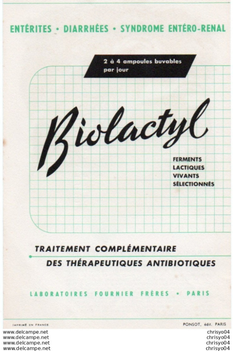 910Cr  Lot De 4 Buvards Laboratoires Biolactyl Bateaux Anciens Nef, Caravelle Caraque Le Kon Tiki - Produits Pharmaceutiques