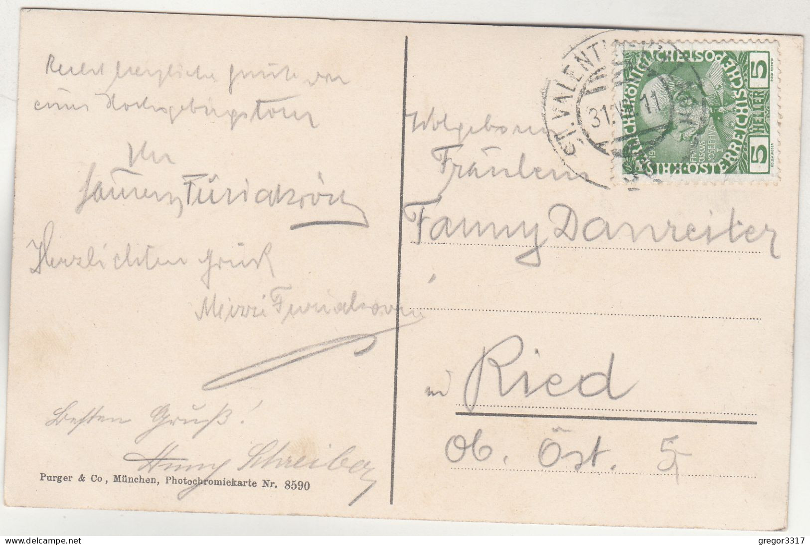 E4520) JOHNSBACH Im Gesäuse -m. D. Reichenstein - Einzelne Häuser Auf Wiese ALT ! 1911 - Gesäuse