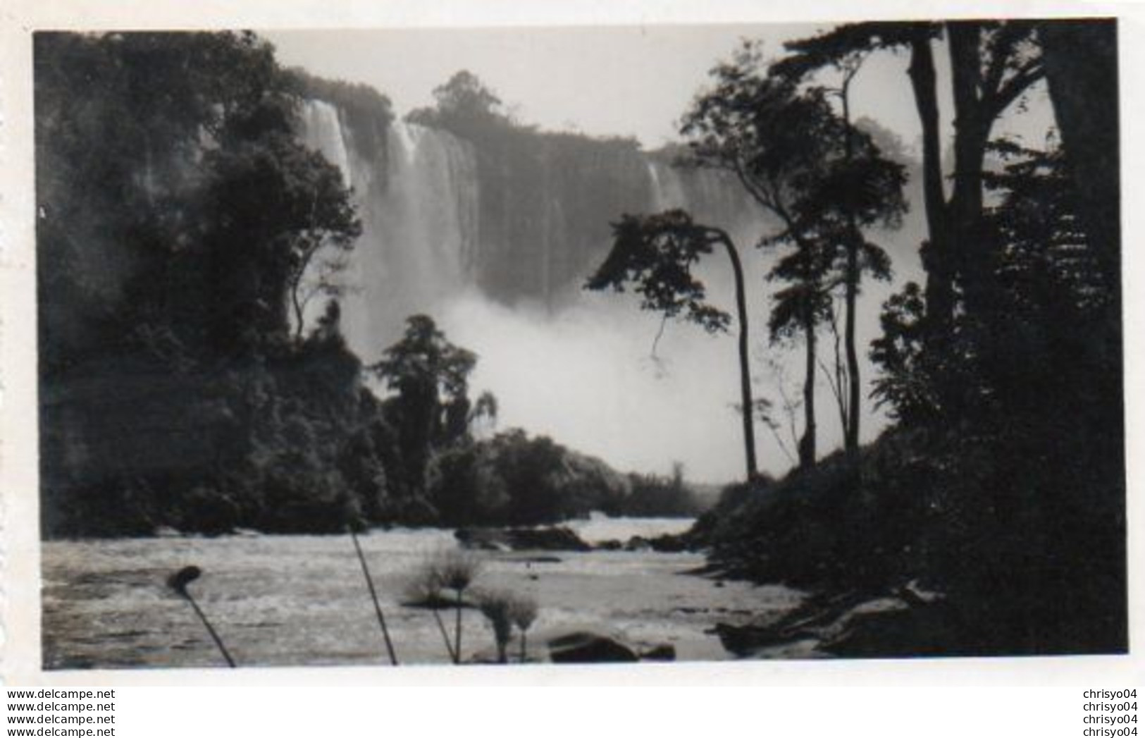 V48Pt    Photo Angola Chutes D'eau De Kalandula Années 50 - Angola