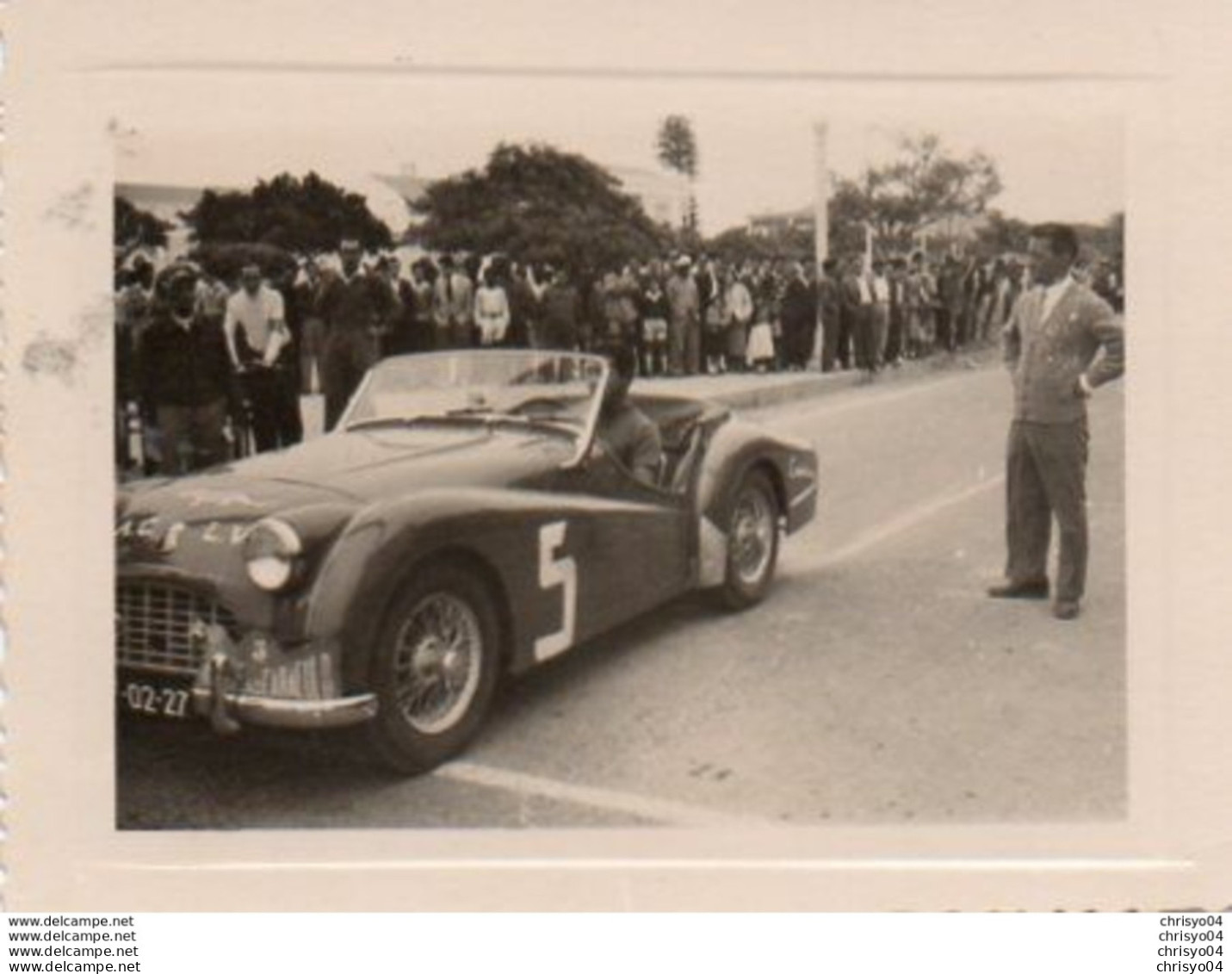 V648Pt  Photo Angola Moçamedes Course Automobile Rallye Ao Caraculo Tacot à Identifier En 1957 - Angola