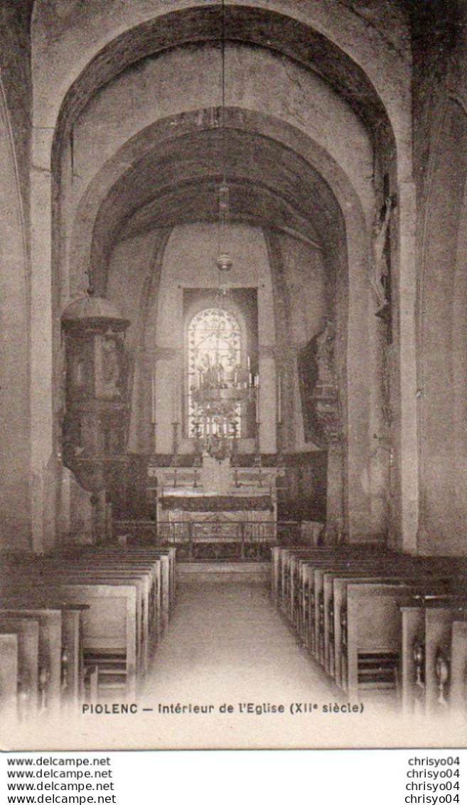 V9Py   84 Piolenc Interieur De L'église - Piolenc