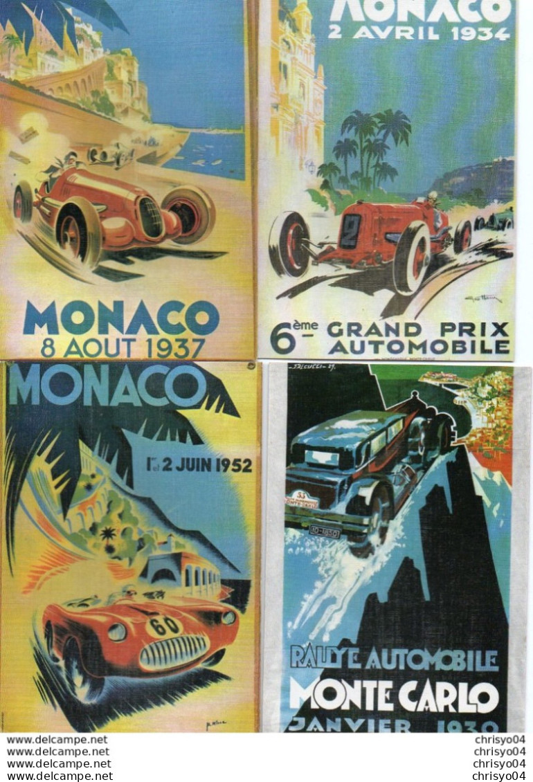 V845Aa   Lot De 10 CP Rallye Automobile De Monaco Tacot (collection ACM) - Rally Racing