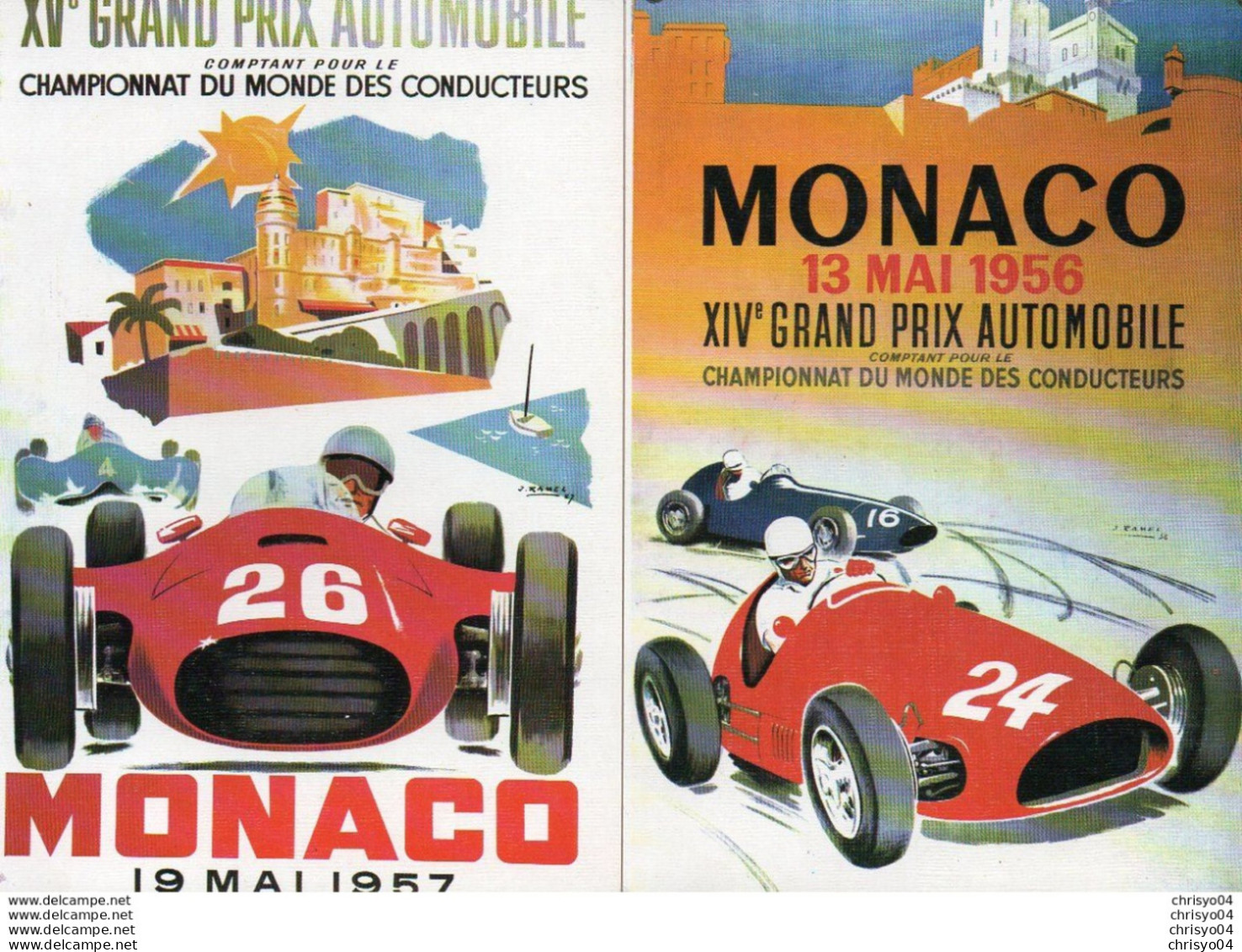 V845Aa   Lot De 10 CP Rallye Automobile De Monaco Tacot (collection ACM) - Rally Racing