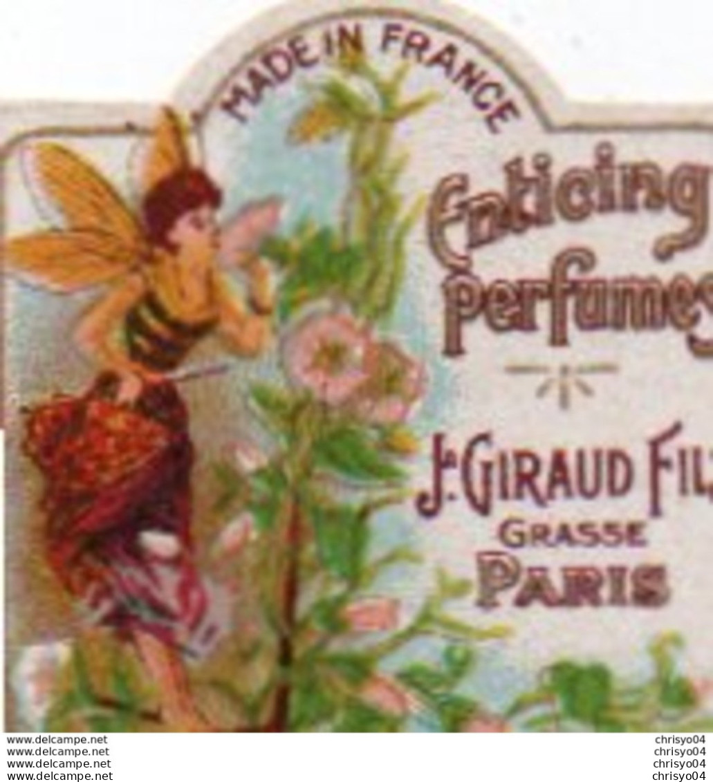 Etiquette Parfum Grasse Giraud Lot De 3 Etiquettes Enticing Perfumes Miss Flora Maflor (gaufrée) - Etichette