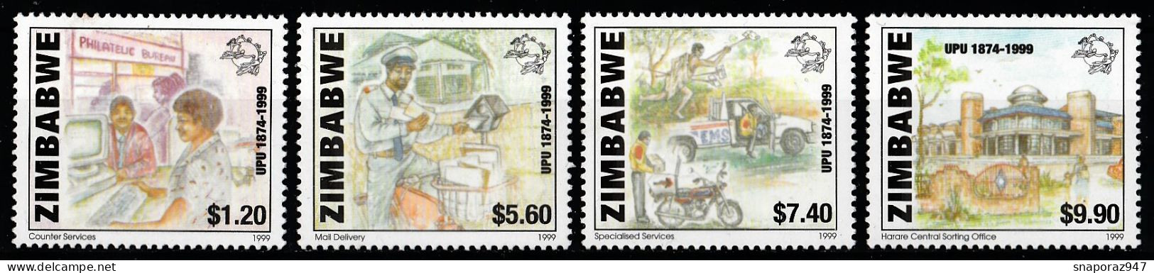 2000 Zimbabwe 125th UPU Set MNH** B578 - UPU (Union Postale Universelle)