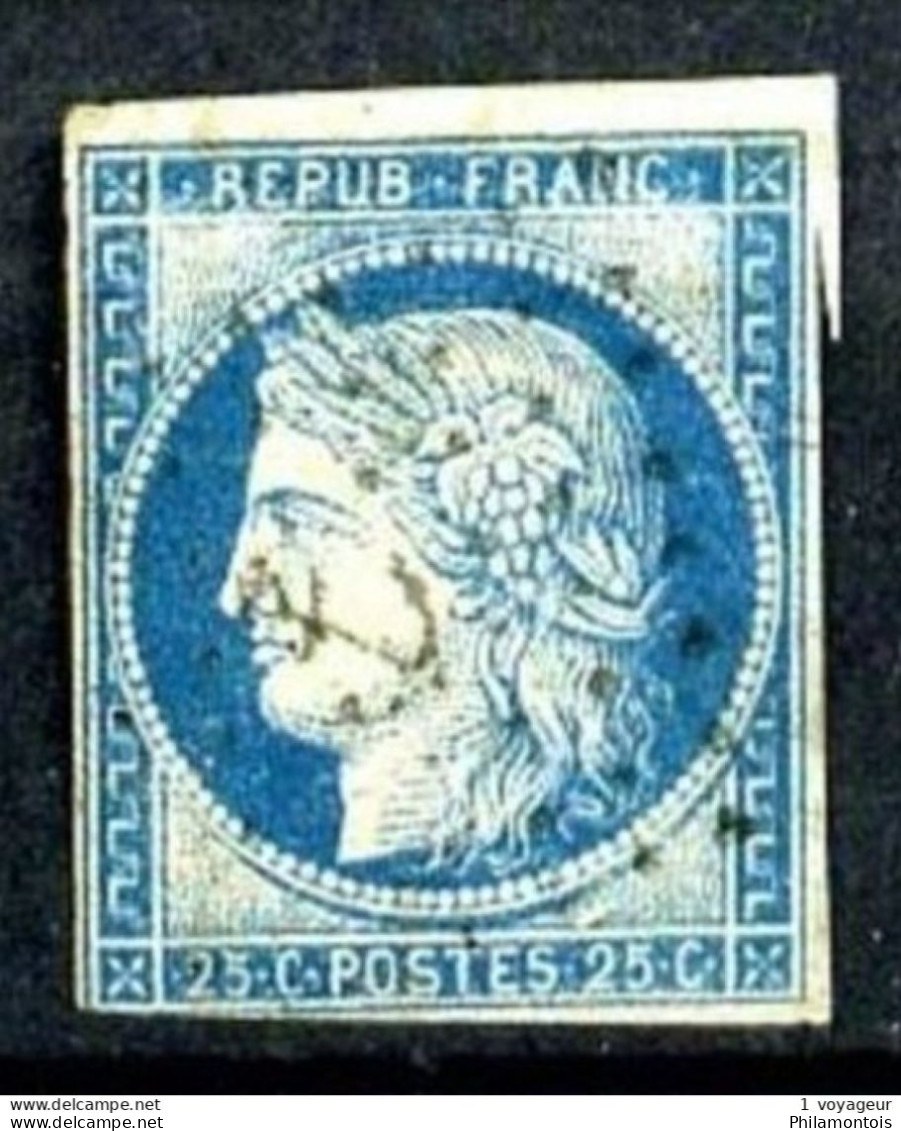 Col. Gén. 23 - 25c Bleu CERES - Oblitéré Losange ANCRE - Beau - Cérès