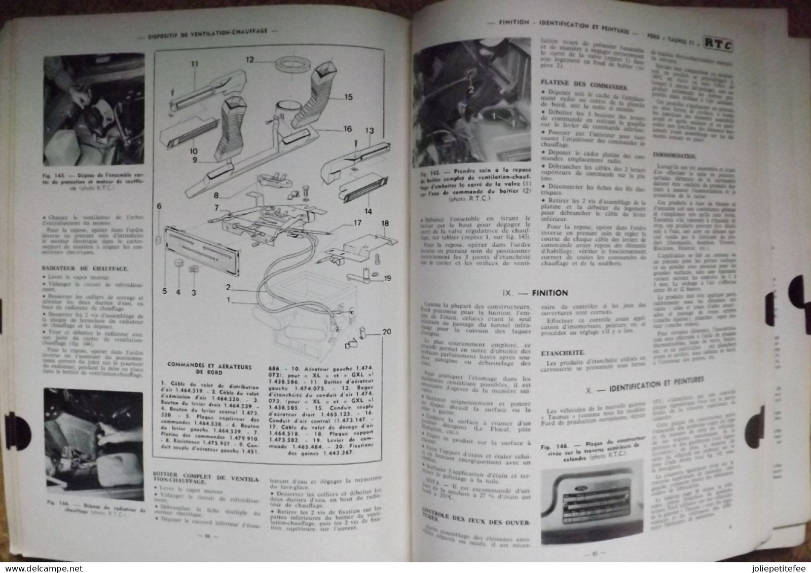 REVUE TECHNIQUE AUTOMOBILE.   LA CARROSSERIE..  1972