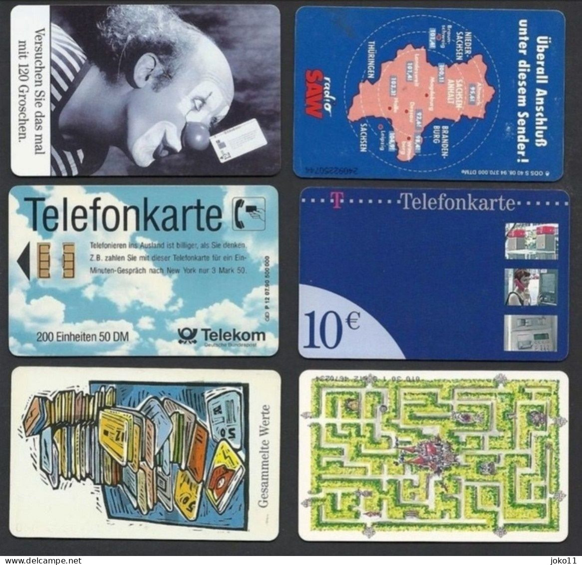 Deutschland, 6 Verschiedene Telefonkarten, Gebraucht - P & PD-Series : Taquilla De Telekom Alemania