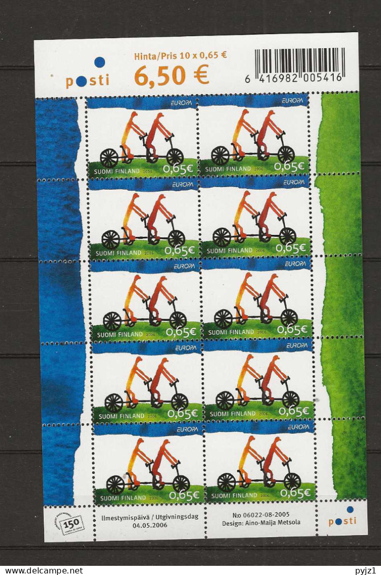 2006 MNH Finland Sheet Postfris** - 2006